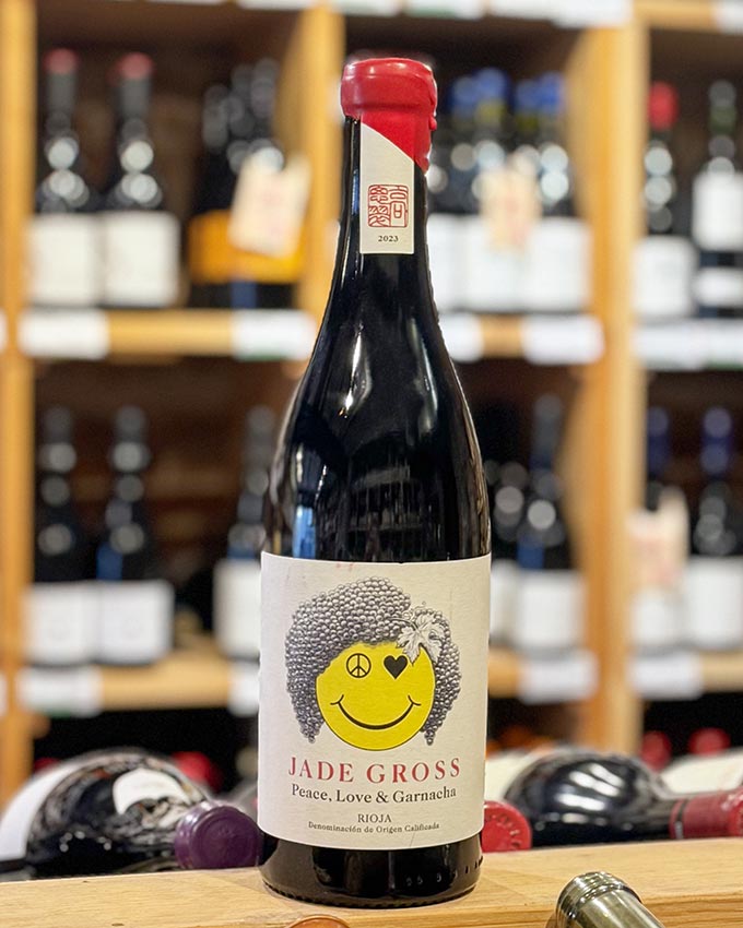 Vino tinto Jade Gross. Peace, Love & Garnacha 2023