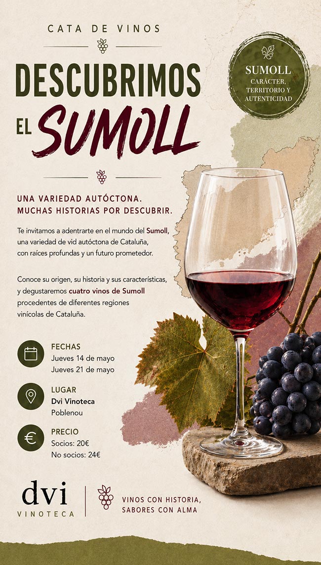 Cata de vino "Descubrimos el Sumoll"