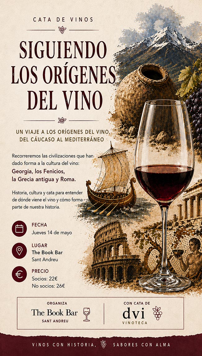 Cata de vino "Orígenes del vino"