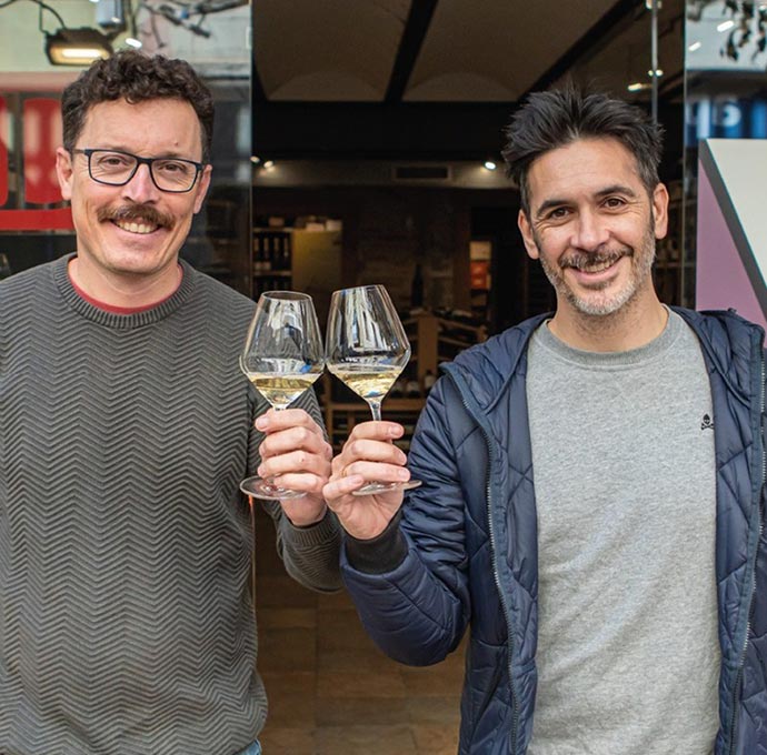 David Perramon y Gerard Gené, sumilleres de DVI Vinoteca